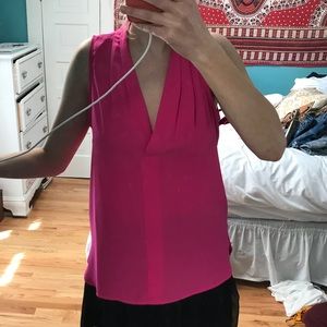 Hot pink blouse
